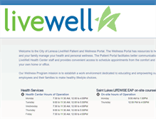 Tablet Screenshot of lenexalivewell.com